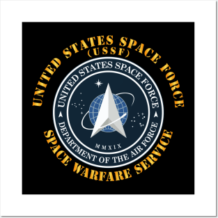 United States Space Force - Space Warfare Svc Posters and Art